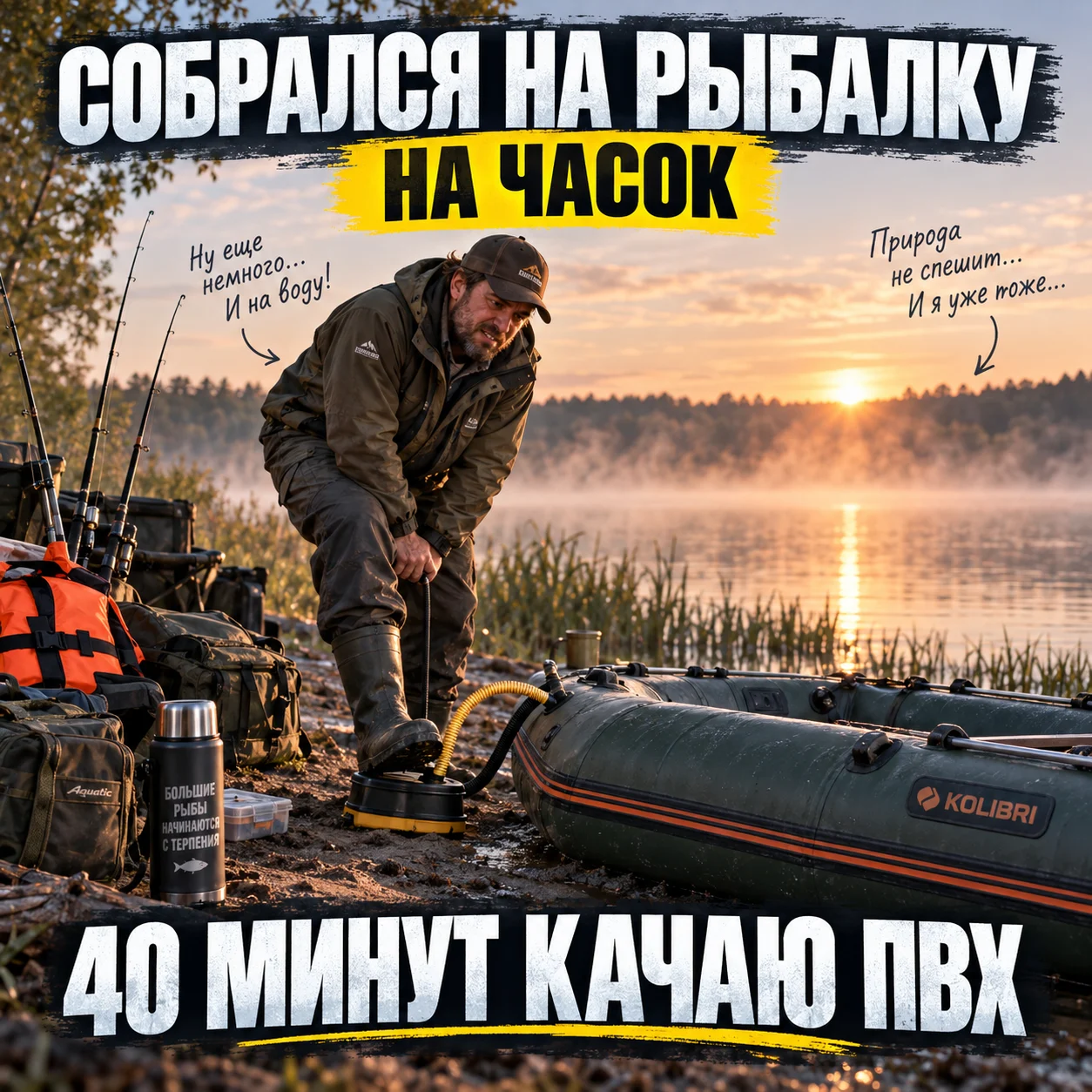 40 минут качаю пвх